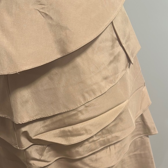 Ralph Lauren Silk Tan Layered Skirt​ - Picture 2 of 3